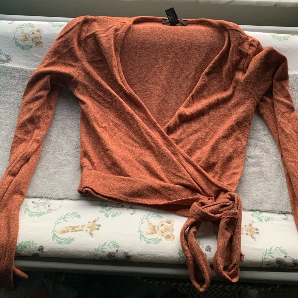Forever 21 wrap crop top